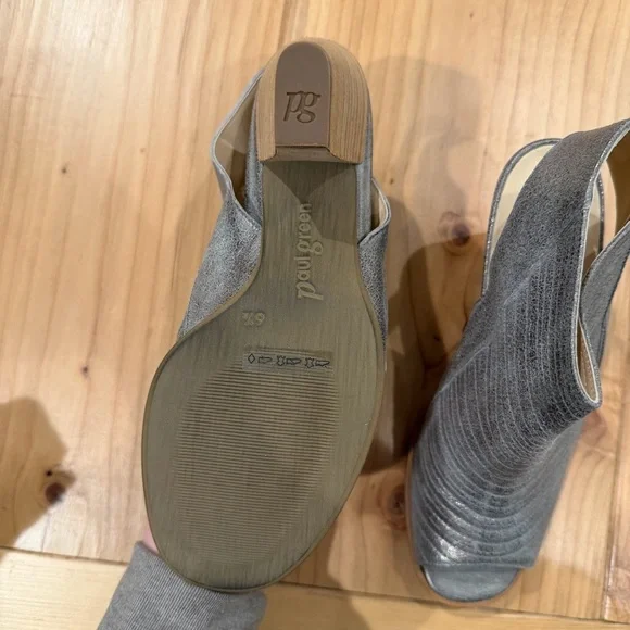 Paul Green Peep-Toe Ankle Boots - Picture 5 of 8